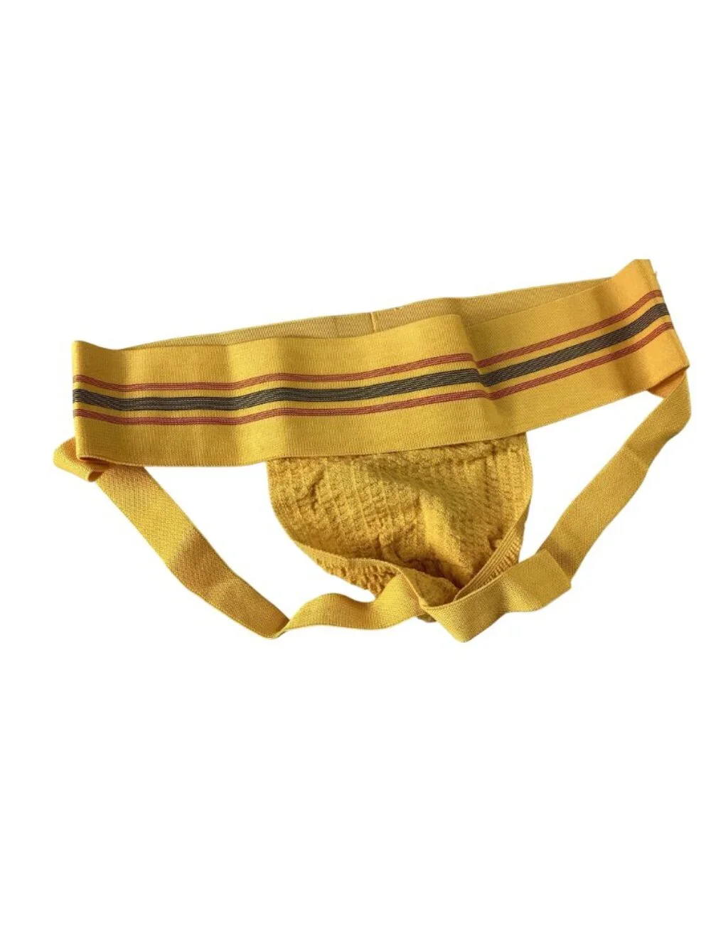 Arjen Kroos Mens Yellow Athletic Supporter Jockstrap Underwear*Gay*Large*NIP
